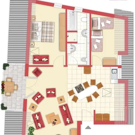 Apartman Vosshoern 26, 10 Duhnen
